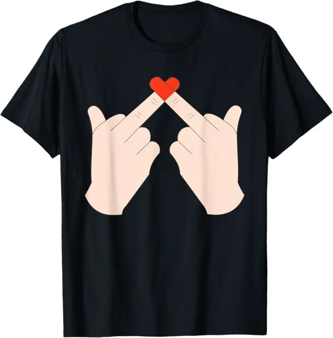 Mittelfinger mit Herz Shirt