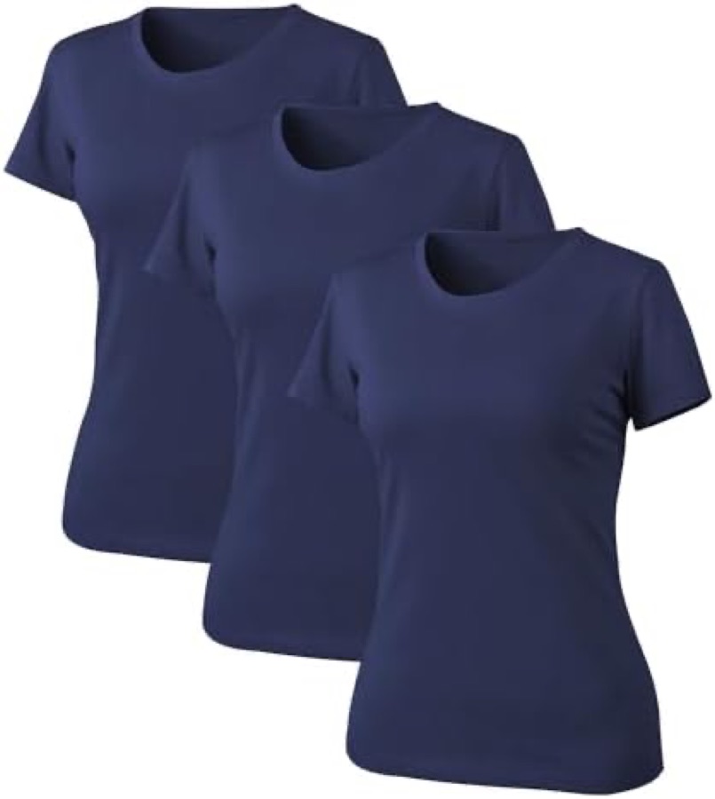 LiKing Basic-Shirts im 3er-Pack für Damen