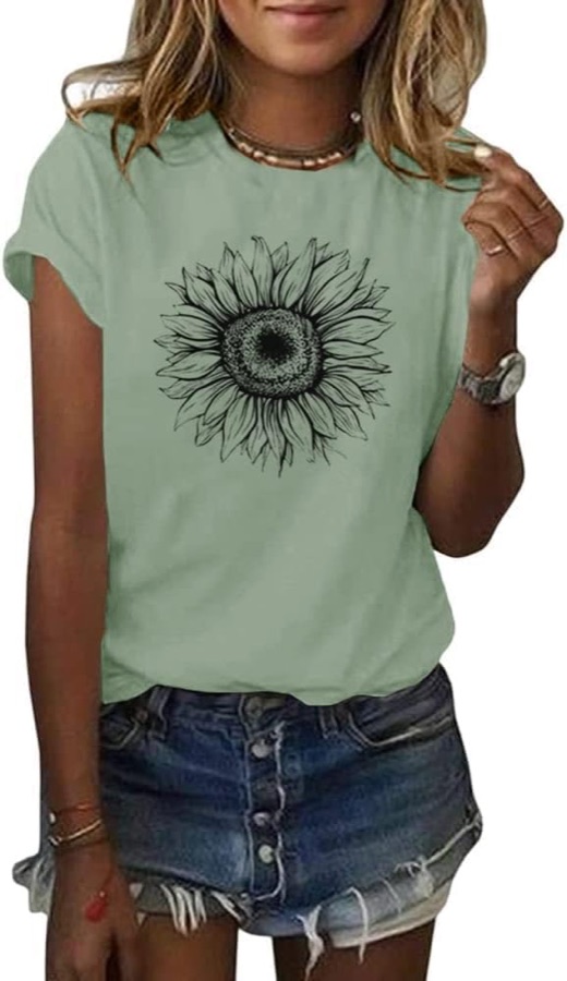 Cicy Bell Sonnenblumen-Shirt für Damen